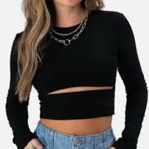Adika Holliston Crop Top in Black